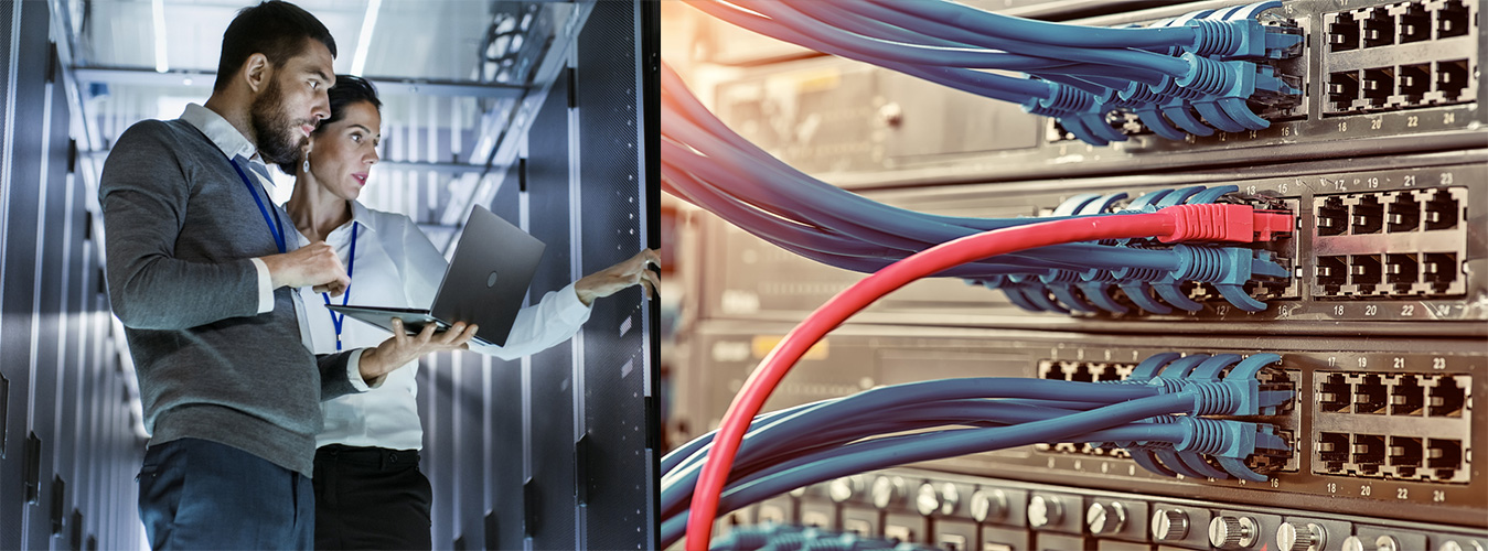 Group of students completing their CCNA certification