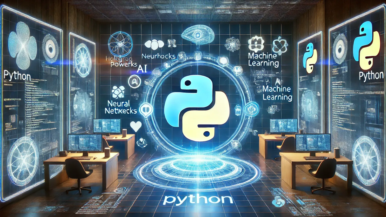 Students developing AI chatbots during live Python projects.